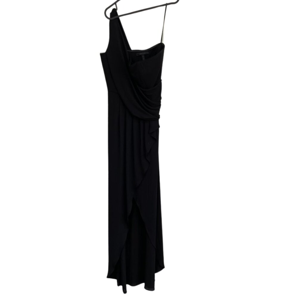 BCBGMAXAZRIA Black One Shoulder Dress